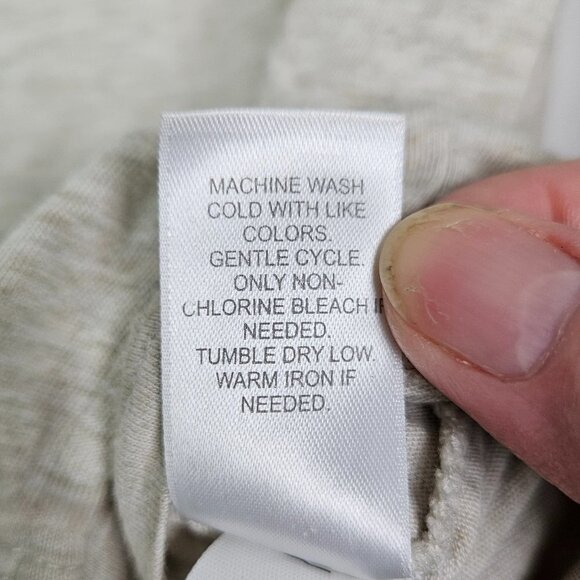 J. Jill Pure Jill Boat Neck Layered Tunic Top Oatmeal Heather S Petite - Picture 5 of 7